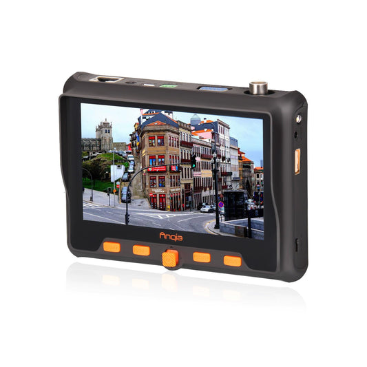 5" CCTV Security Camera Tester,Multi-Function AHD TVI CVI CVBS 4 in 1 Analog Video and Cable HD CCTV Tester PTZ Control 12V Power Output - 5800S