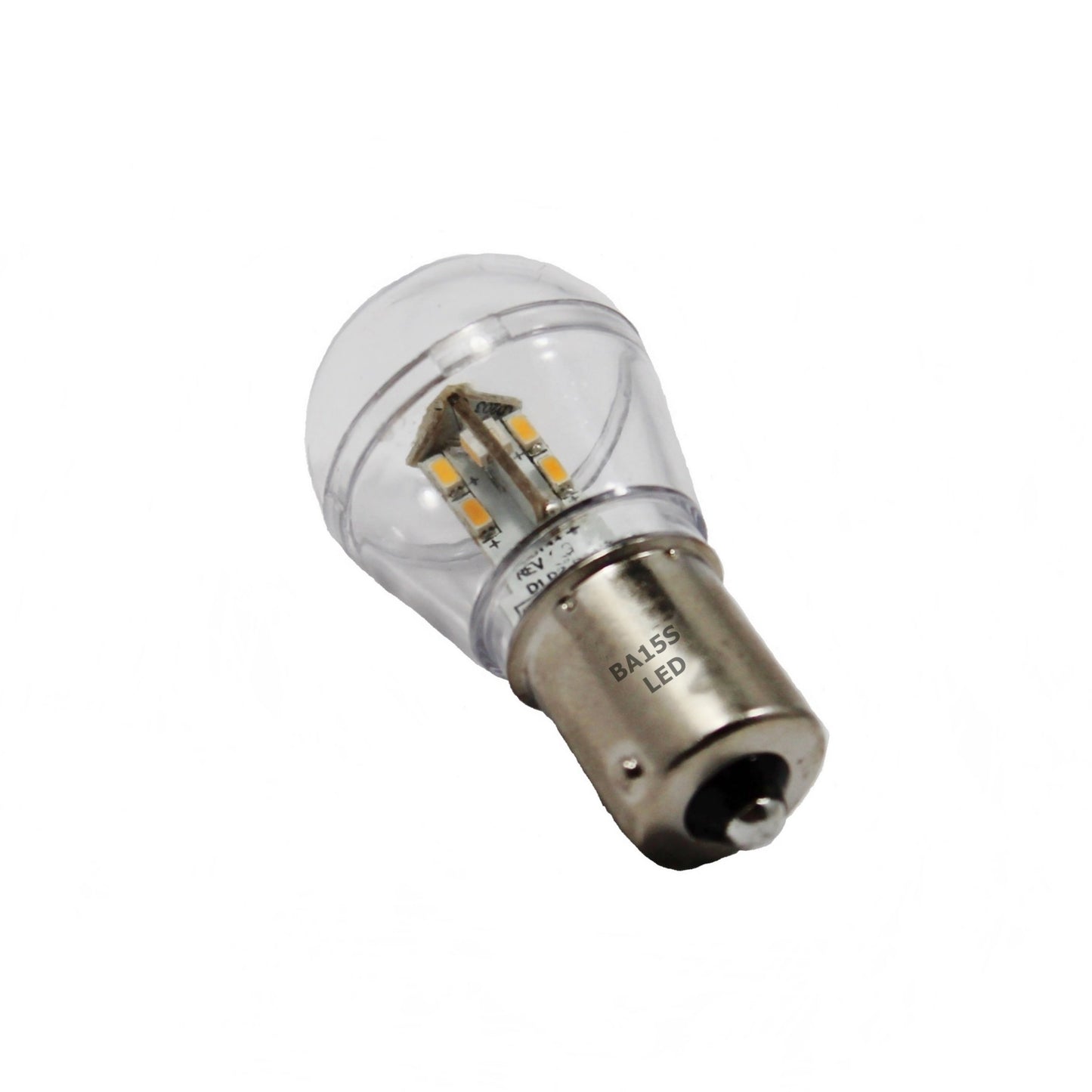 Anyray BA15S Bayonet Base Single Contact 16 SMD 3528 LED Light Bulb 12V 93B2 1156 1141 Cool White Color S8