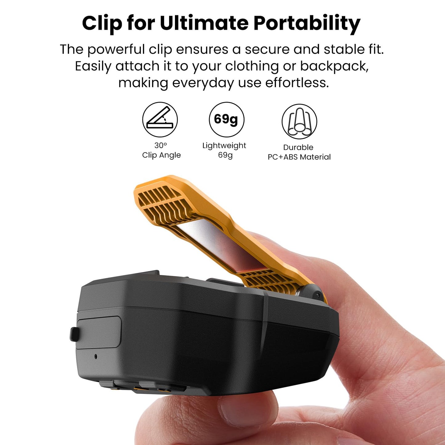 TOZO PM1 AI Smart Speaker with AI Assistants, Wearable Speaker for Hands-Free, 20 Hour Playtime Clip-On Wireless Portable Bluetooth Speaker Built-in