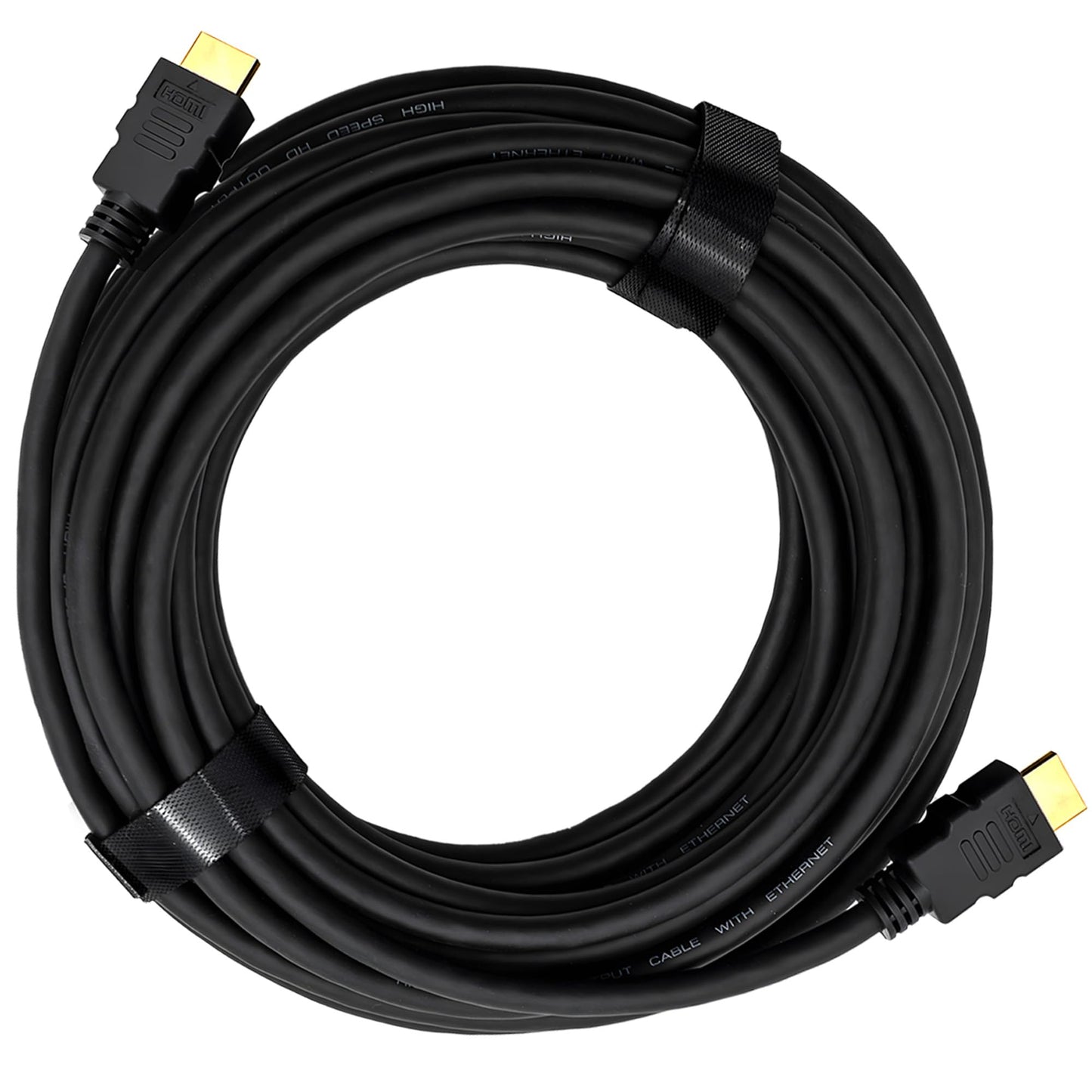 UltraPoE 4K High-Speed HDMI Cable, 10 Ft Black Ethernet Cord, Compatible with TV, PS5, Laptop, Display, Projector, VR