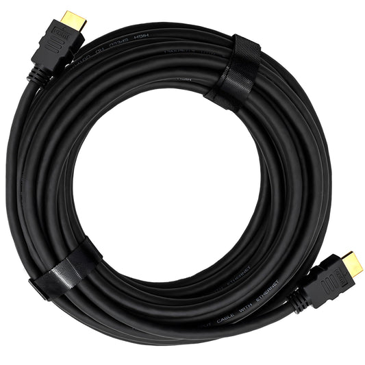 UltraPoE 4K High-Speed HDMI Cable, 10 Ft Black Ethernet Cord, Compatible with TV, PS5, Laptop, Display, Projector, VR