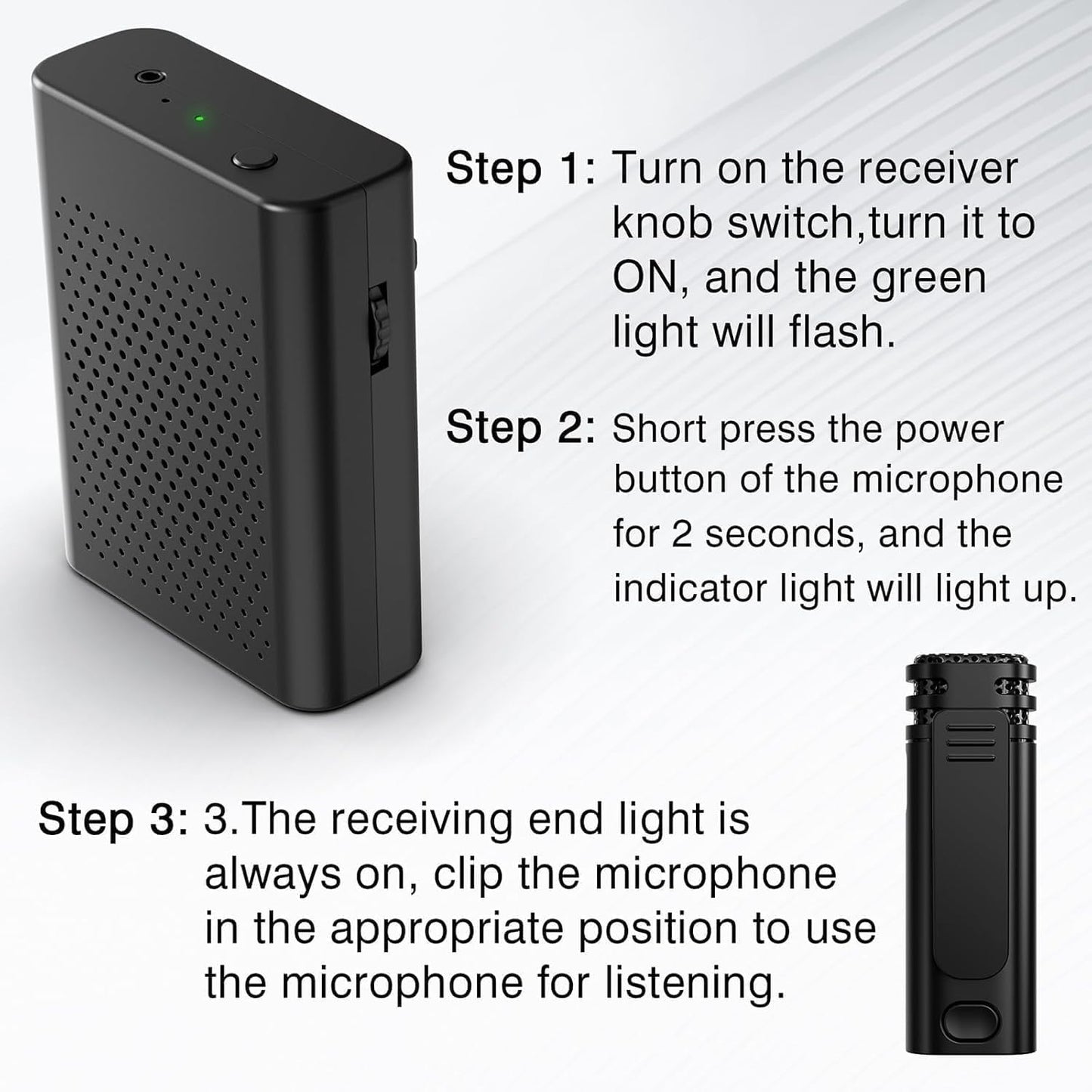 Wireless Voice Amplifier with Wireless Lavalier Microphone, PA System, Portable Speaker and Cordless Omnidirectional Microphone for Teachers