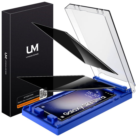 UniqueMe [2+2 Pack for Samsung Galaxy S22 Screen Protector and Camera Lens Protector