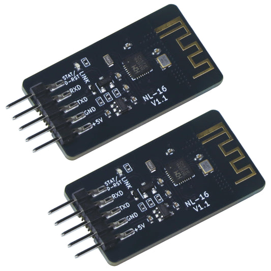 2-Pack NL-16 Bluetooth 4.2 BLE Module, CH571F RISC-V Wireless Serial Port Transparent Transceiver, Support Arduino, High Speed & Long Range