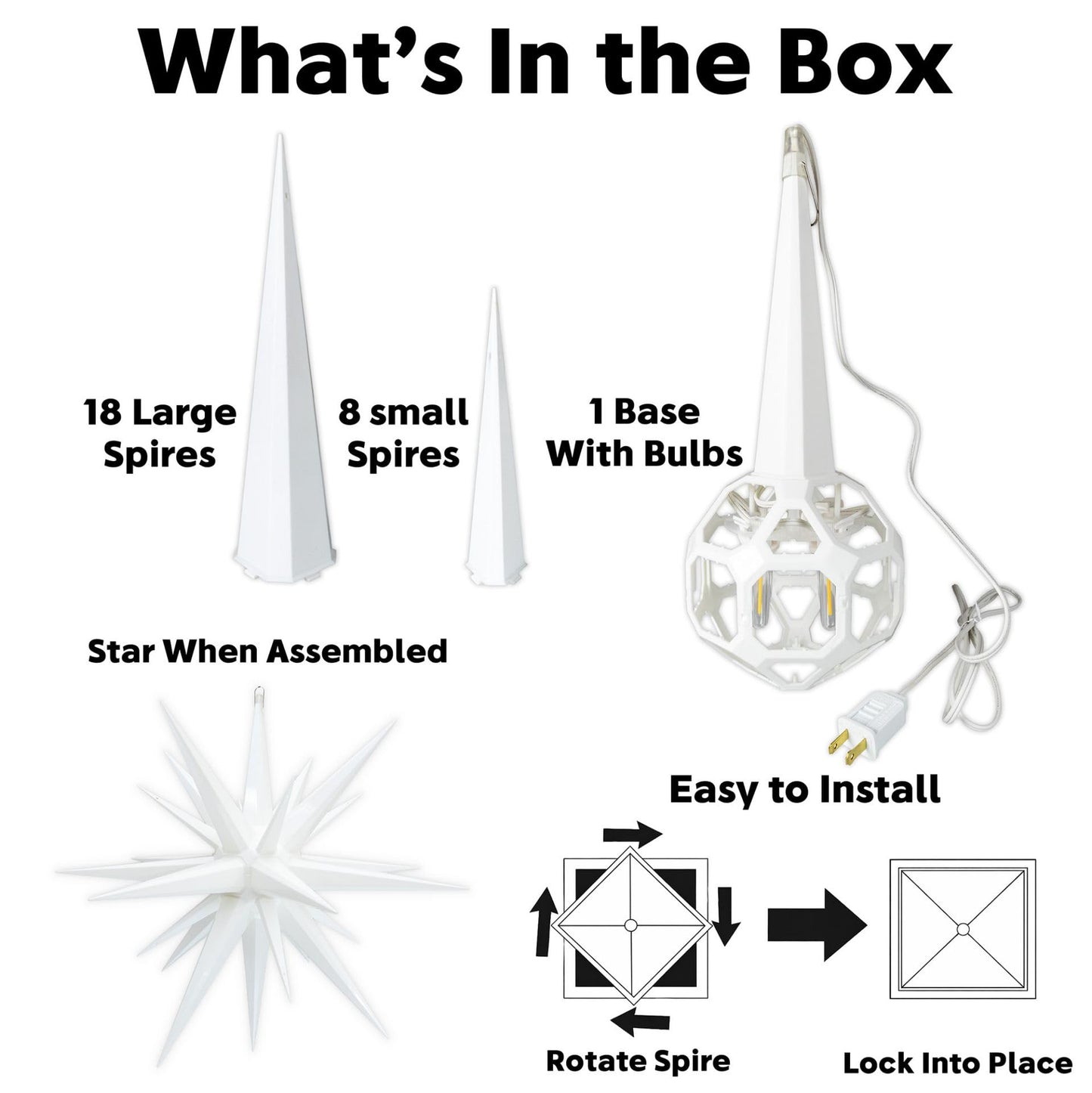 Novelty Lights 24 inch LED Moravian Star in Red Metallic, Lighted Indoor/Outdoor Hanging Display, Weather Resistant Holiday Décor, 4 Replaceable E12