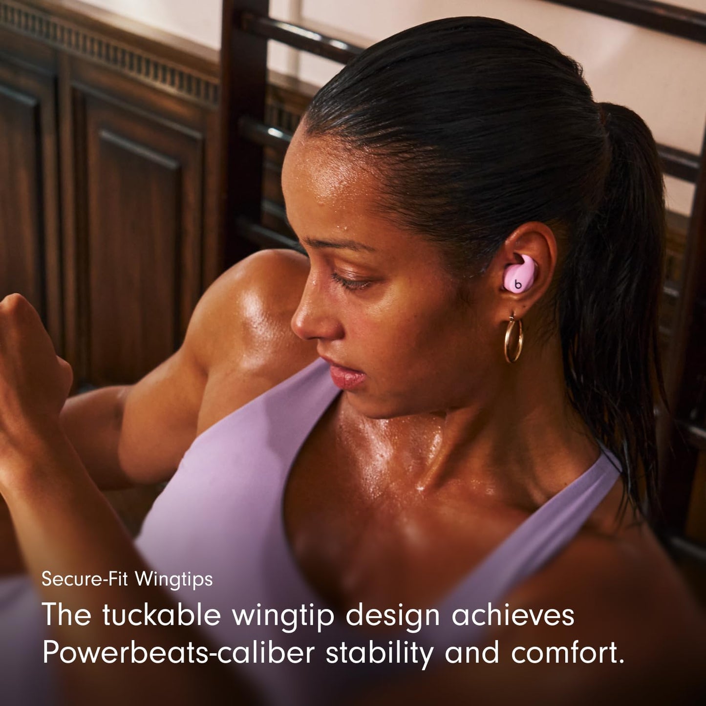Beats Powerbeats Fit - Wireless Noise Cancelling Workout Earbuds with Secure-Fit Wingtips, Up to 30-Hour Battery Life, Sweat & Water Resistant, Apple