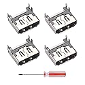 ACTMODZ 4x Repair Part HDMI Port Socket Interface Connector Replacement for PS4 Console - Screwdriver Included