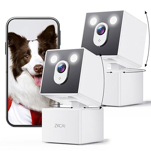 2K Indoor Security Camera, 5G&2.4G WiFi Cameras for Home Security, 360°Pan/Tilt Baby/Dog/Pet Camera, 911 Emergency, 2-Way Talk, AI Descriptive