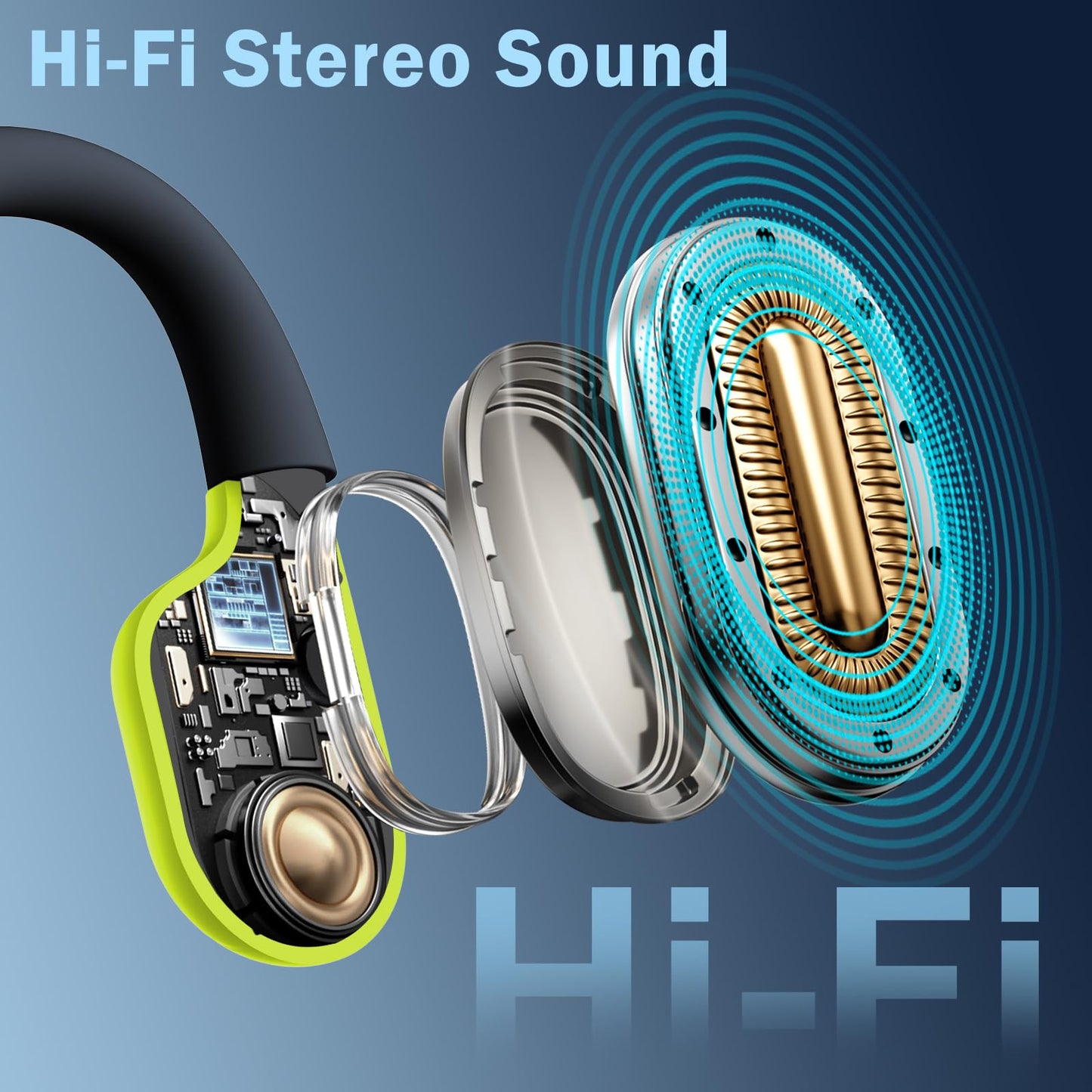 Liquid Silicone Swimming Headphones-Bone Conduction Headphones, IP68 Waterproof Underwater Earphones, LiteSurge Bluetooth Soft/Skin Open Ear Swim…