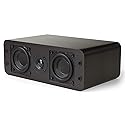 Micca OoO Slim Center Channel Speaker with 3-Inch Woofers and Silk Tweeter, Thin Design Under 4" Tall, for Desktop Stereo or Home Theater Surround