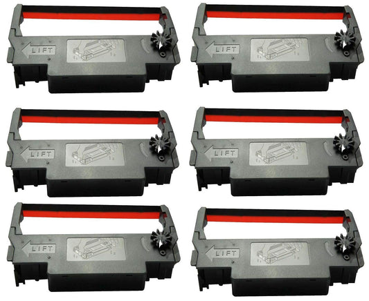 ERC-30 34 38 Ribbon Ink Cartridge Receipt Printer Black and Red, ERC30 Compatible with Epson Printer SNBC BTP-M280, BTP-M280A, BTP-M280B, BTP-M280D