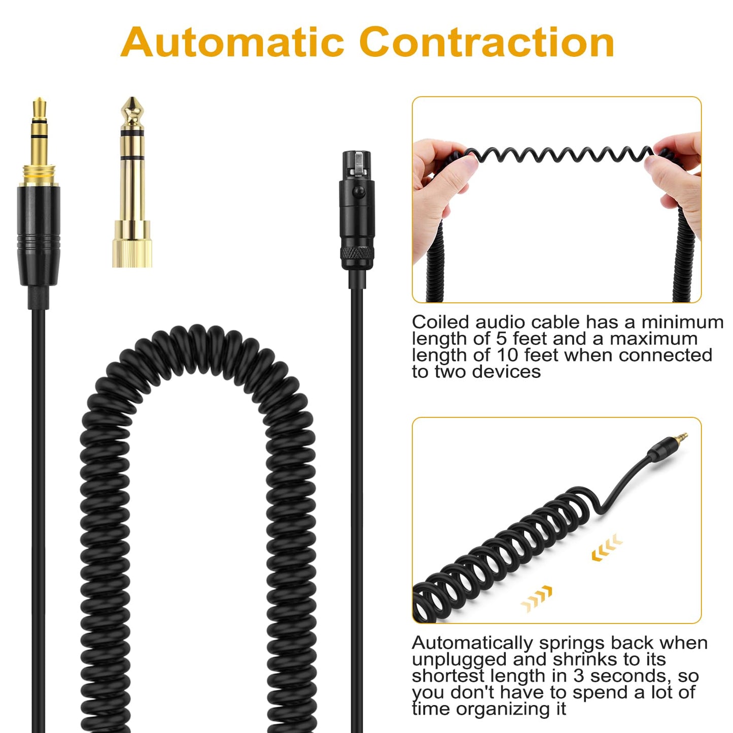 Zosvoses K702 Cable Compatible with AKG Q701, K712, K240, K240S, K240 MK II, K141, K171, K181, K271, K271S, K271 MK II, K241, K175, K275 Headphone…
