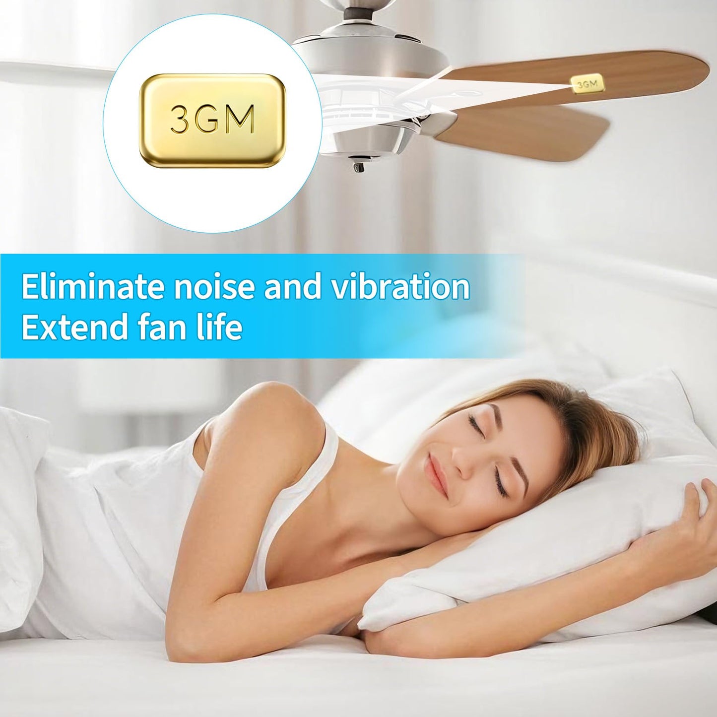 40PCS Ceiling Fan Blade Balancing Kit, 10 Sets Ceiling Fan Weight Balance Kit Including 10Pcs Resilient Plastic Balance Clips and 30 Pcs Metal