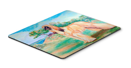 Caroline's Treasures 7138MP Afghan Hound Mouse Pad, Hot Pad or Trivet for Home Office Gaming Working Computers Laptop Mouse Mat,Washable Large