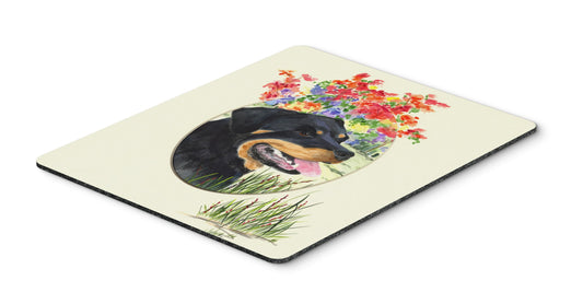 Caroline's Treasures SS8055MP Rottweiler Mouse Pad, Hot Pad or Trivet for Home Office Gaming Working Computers Laptop Mouse Mat,Washable Large