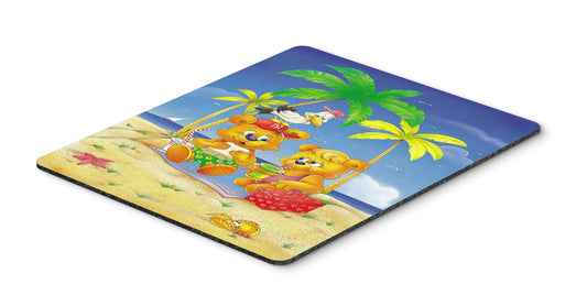 Caroline's Treasures APH0239MP Teddy Bears Picnic on The Beach Mouse Pad, Hot Pad or Trivet for Home Office Gaming Working Computers Laptop Mouse