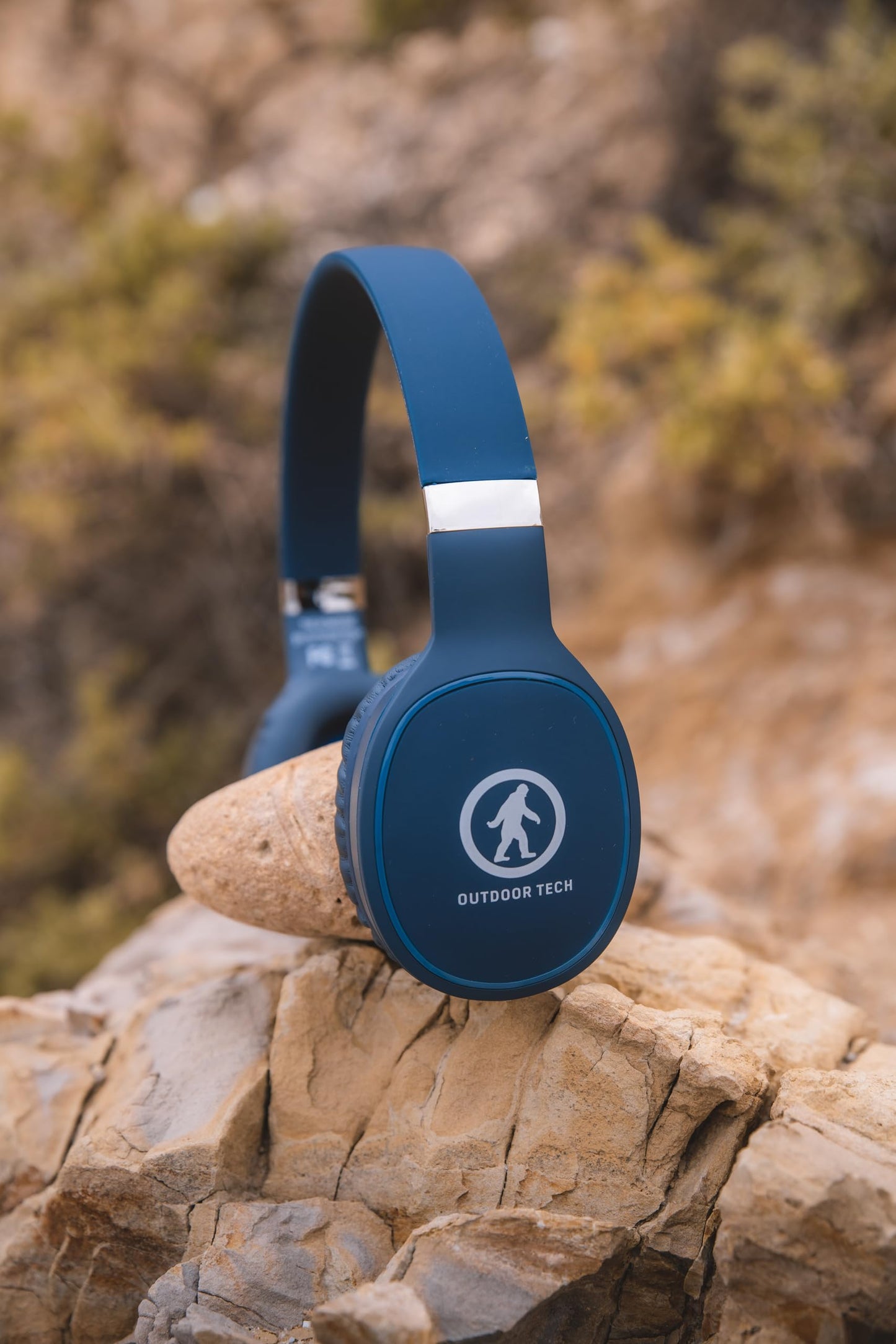 Outdoor Tech - Komodo Over-The-Ear Bluetooth Headphones, Marine Blue - Wired and Wireless, Touch Controls for Music, Microphone, and Answering Phone…