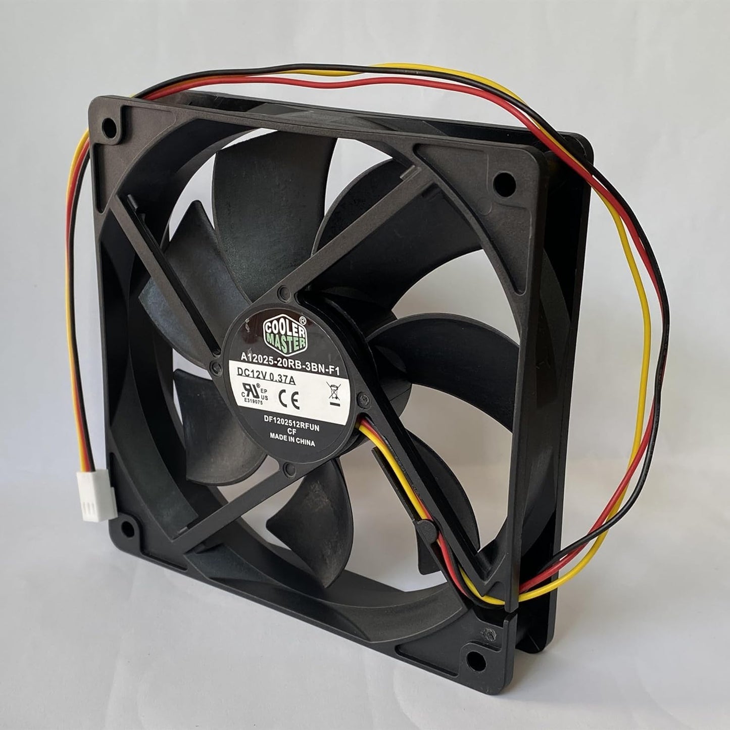 New A12025-20RB-3BN-F1 12V 0.37A DF1202512RFUN 3-Wire 120×120×25mm Cooling Fan for A12025-20RB-3BN-F1 Fan