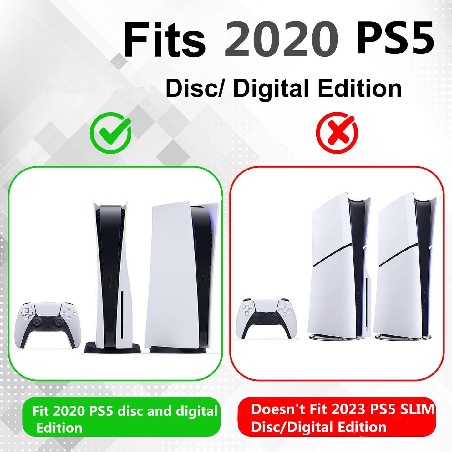 YODOOLTLY Hard Shell Carrying Case for Playstation 5 Console, Travel Case for PS5 Disc Digital Edition, Storage Bag for PS5 Controllers and Other