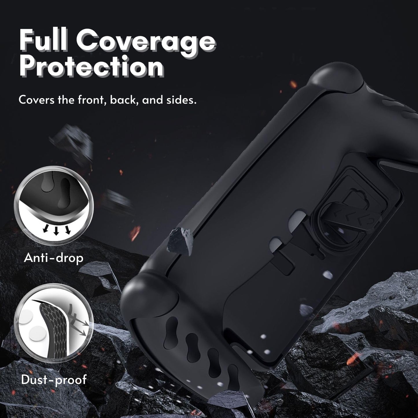 TNP Full Protective Case Cover for PlayStation Portal - Anti-Slip TPU Protector Case for PS5 Portal- Detachable Front Shell Cover with Built-in