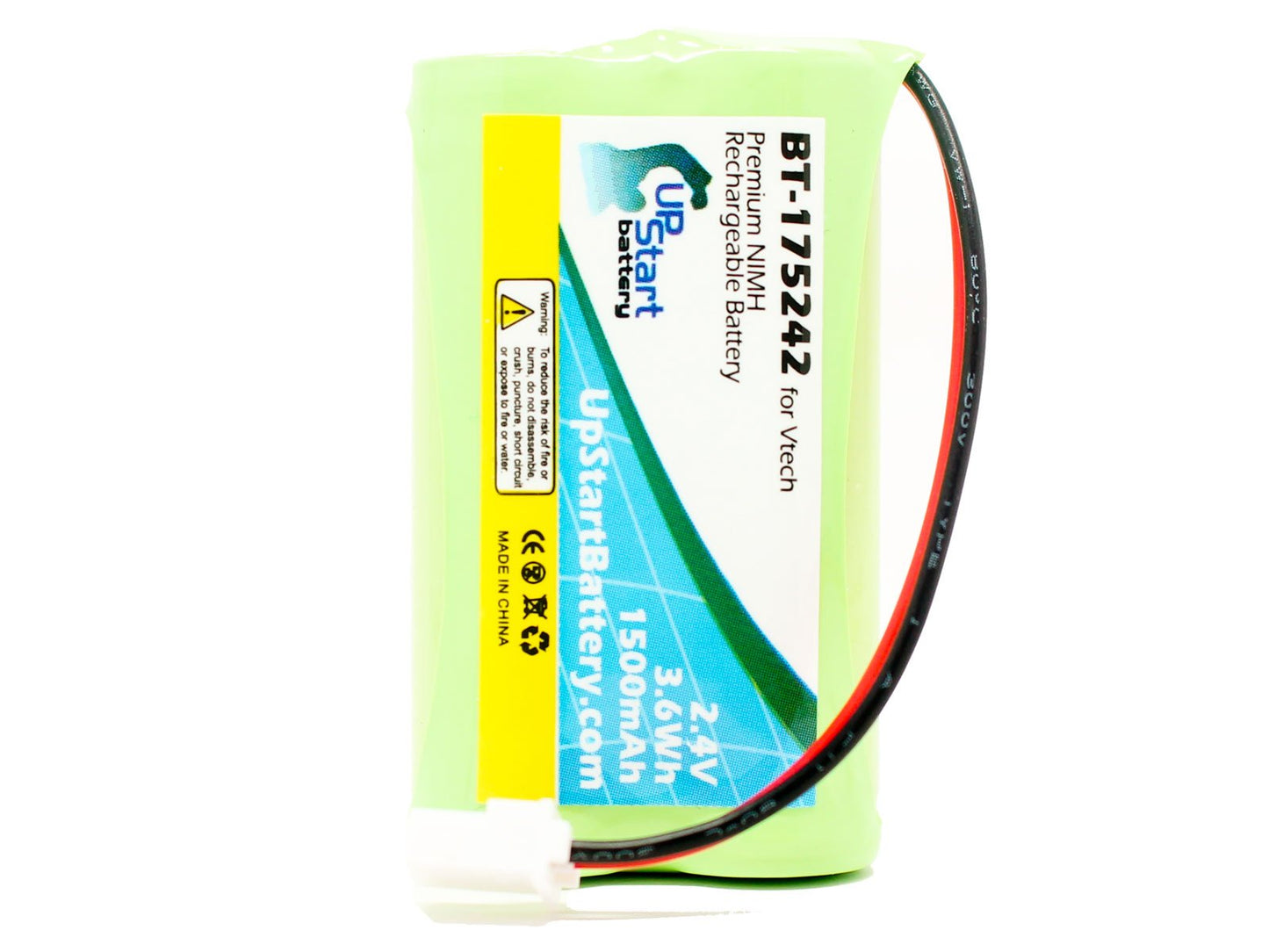 BT-175242 Battery for VTech BT175242, BT275242, CS6128-31, CS6129-41 and Sony NTM-910, SPP-N1000, BP-TR10, BP-T50 Cordless Phones (1500mAh, 2.4V