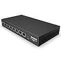 2.5GB Switch (8 Port) for Ethernet Network - High Speed 10M/100M/1G/2.5G Gigabit (802.3bz) - Unmanaged Plug & Play Fanless LAN Splitter - Metal Case