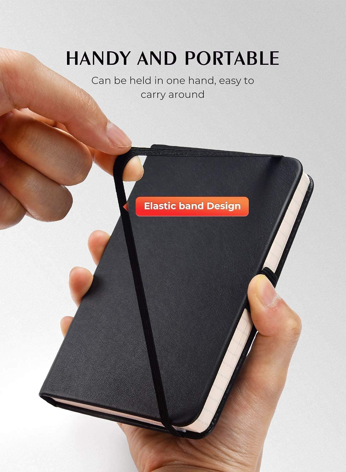 AISBUGUR Pocket Notebook, Small Notebook, 2-Pack Total 320 Pages,3.7" x 5.7" Pocket Notebook (4 Pack, 4color)