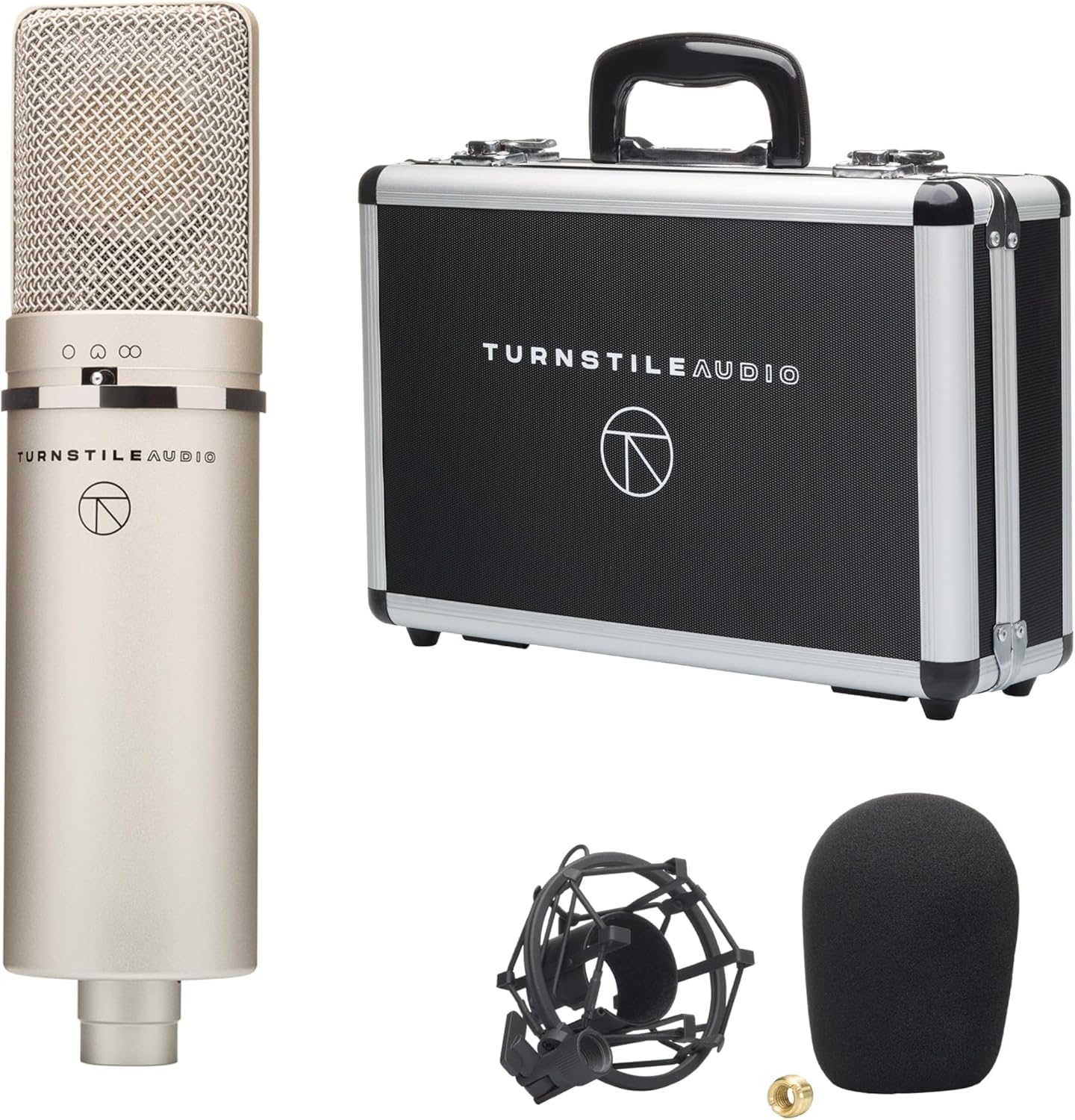Turnstile Audio Concourse Series TAC1100 Multi-Pattern Cardioid Condenser Microphone, Large Diaphragm for Vocal Recording, Podcasting, and Streaming