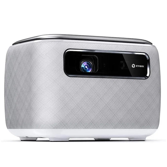 Outdoor-Projector-4k with WiFi and Bluetooth, AI Auto Focus 3D Projector, Smart Home Theater Outdoor Cinema with Rechargeable Battery, DLP Portable
