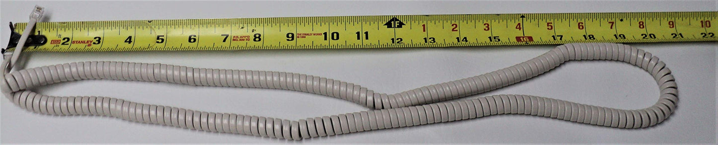DIY-BizPhones Off White 25 Ft Handset Cord Compatible with Panasonic Phone KX T7000 TS TSC Series T7020 T7030 T7050 T2335 T2355 T2365 TS105 TS108