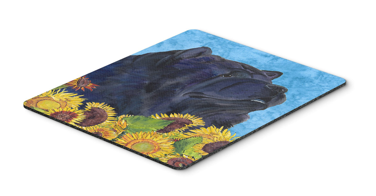 Caroline's Treasures SS4134MP Chow Chow in Summer Flowers Mouse Pad, Hot Pad or Trivet for Home Office Gaming Working Computers Laptop Mouse
