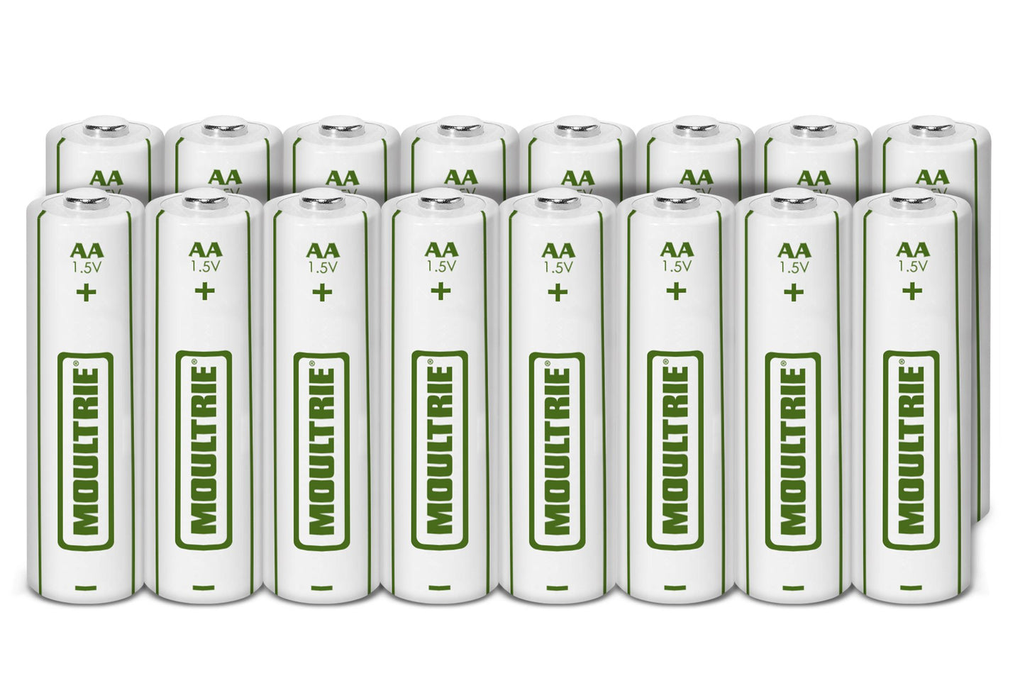 Moultrie AA Batteries, White (MCA-13295) 16 Count (Pack of 1)