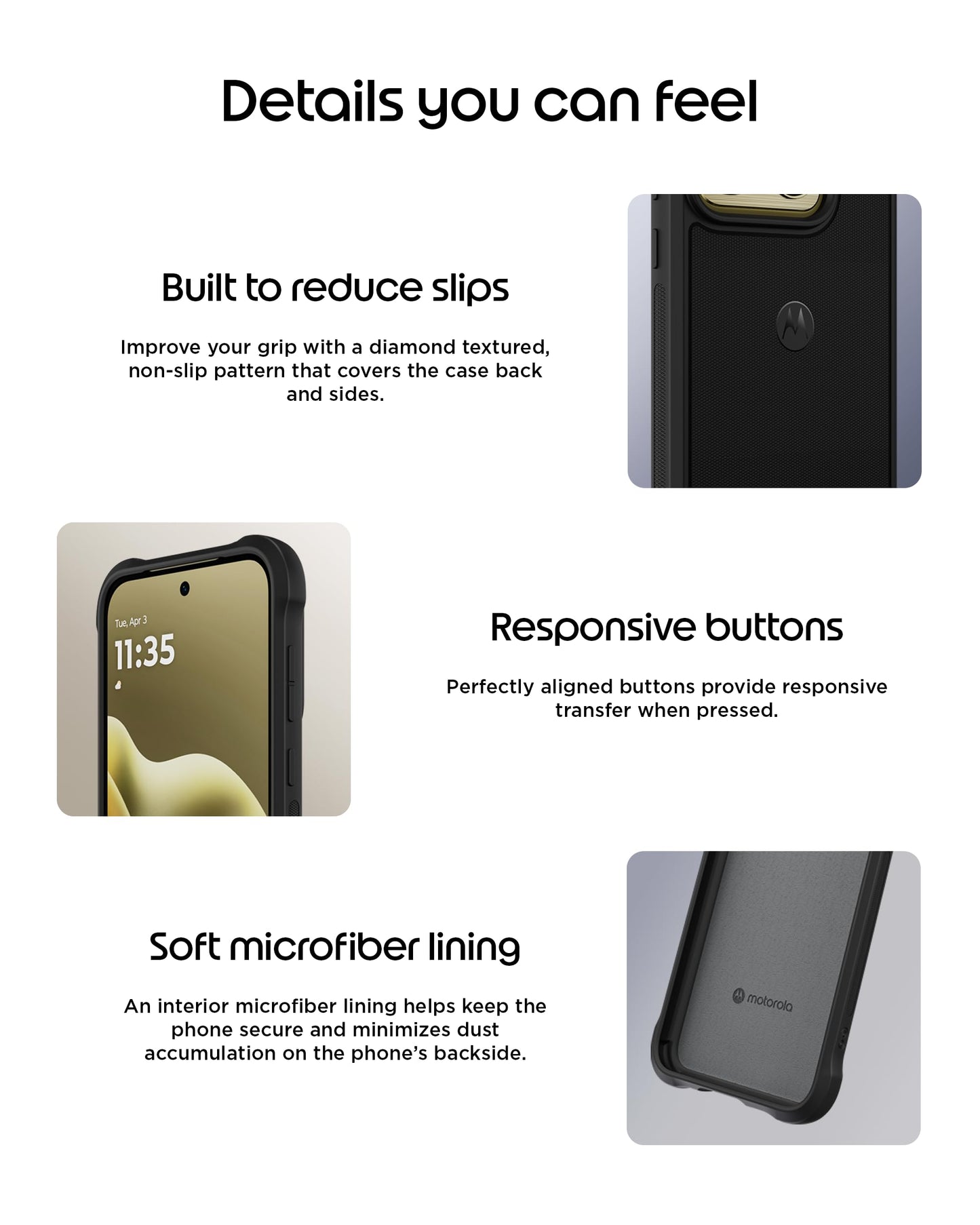 Motorola Edge (2026) Rugged Case- Black