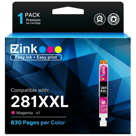 E-Z Ink Compatible Ink Cartridge Replacement for Canon 281XXL CLI-281XXL to use with TR8620a TR8620 TS702a TS9520 TS9521C TR8520 TS6220 TS6320 TS8220