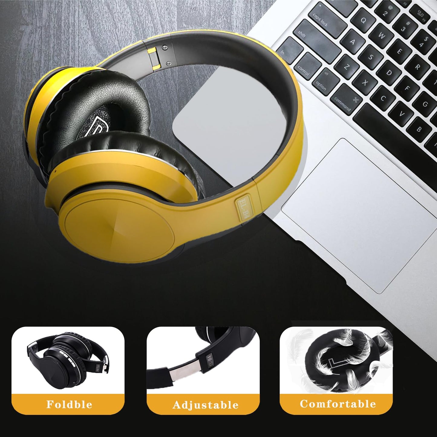OYEALEX Active Noise Cancelling Headphones, Wireless Over Ear Bluetooth Headphones with Microphone Foldable Headphone with HiFi Audio Deep Bass…
