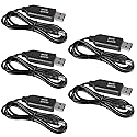 5pcs DC 5V to 9V USB Voltage Step Up Converter Cable with DC Jack 5.5x2.1mm Power Supply Adapter Cable 5V to 9V USB Boost Cable Length 1m/39.37inch