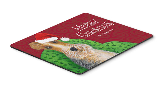 Caroline's Treasures VHA3040MP Wire Fox Terrier Christmas Mouse Pad, Hot Pad or Trivet for Home Office Gaming Working Computers Laptop Mouse