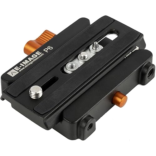 E-Image P6 Quick Release Adapter with Plate (Black)