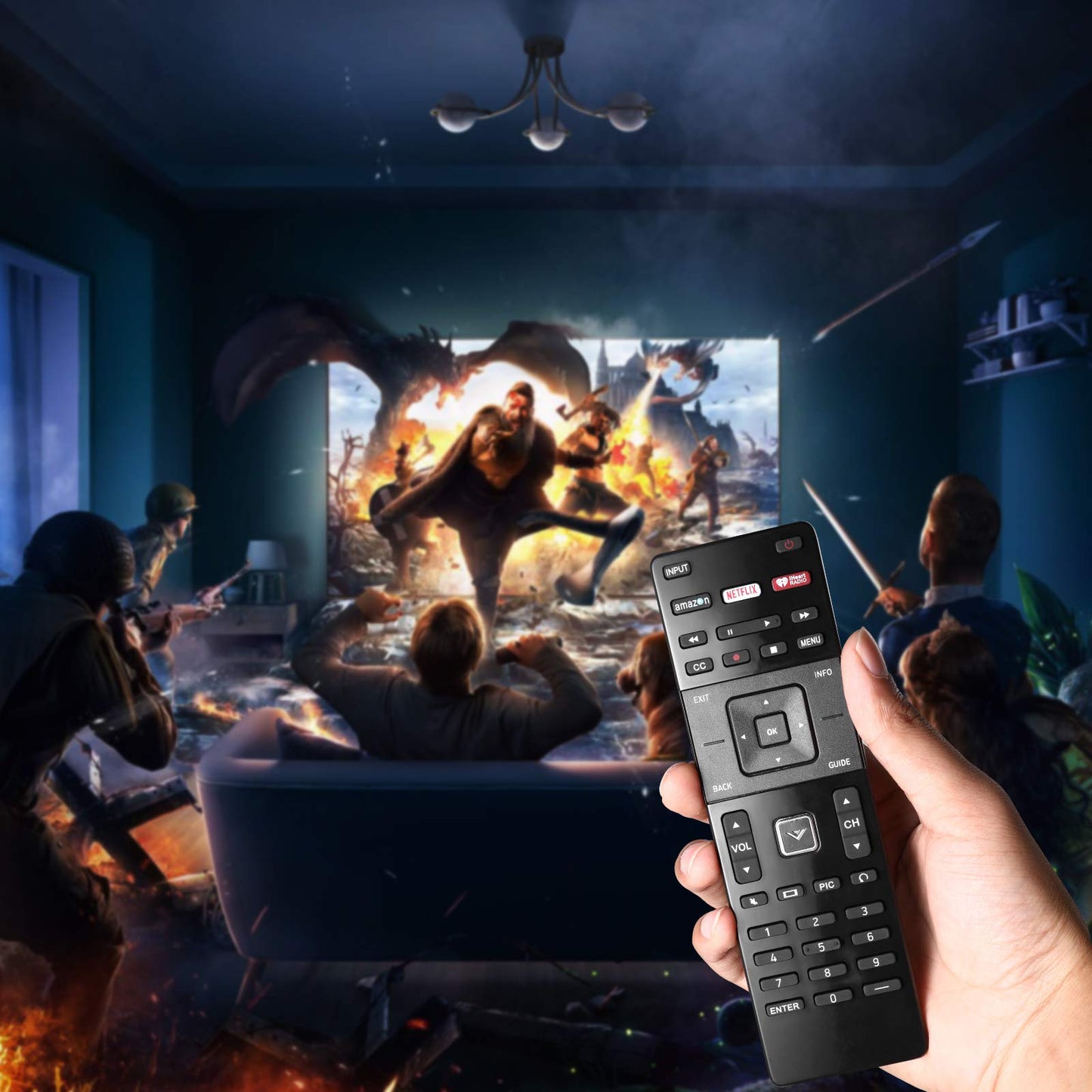 New XRT122 Remote Control for VIZIO Smart TV D40-D1 D40U-D1 D55U-D1 D58U-D3 D60-D3 D65U-D2 E32-C1 E32H-C1 E40-C2 E40X-C2 E43-C2 E48-C2 E50-C1 D40F-E1