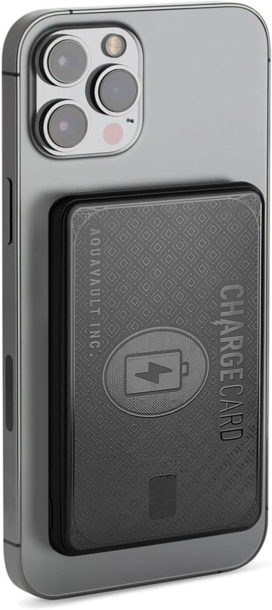 AquaVault ChargeCard Wireless Charge Card Phone Charger 5000mAh MagSafe 20W