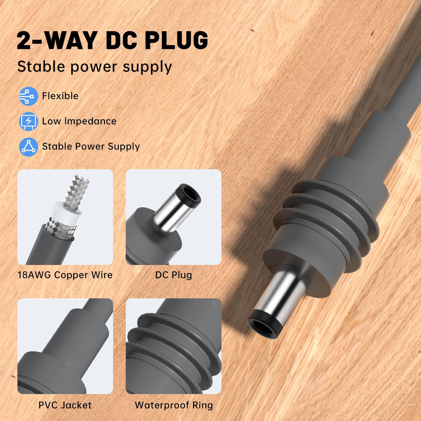 Starlink Mini 12V Adapter DC Step Up Converter with 2-Way Starlink Mini Power Cable 12-24V 5A Output for Power Supply Step Up Conversion