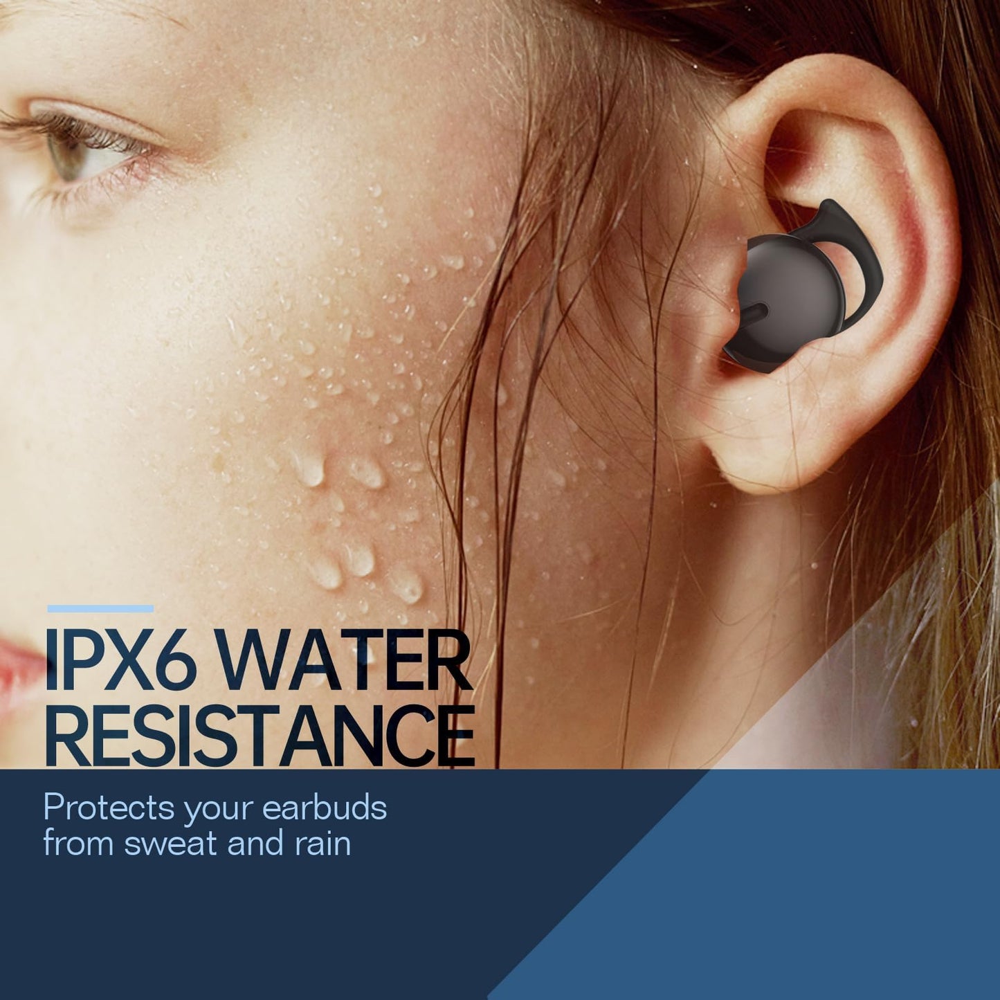 Invisible Sleep Headphones, Sleeping Earbuds for Side Sleepers (Black)
