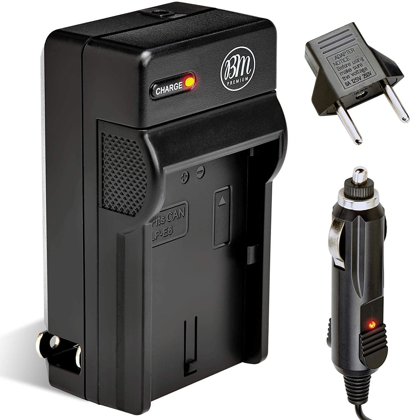 BM LP-E6NH Battery Charger for Canon EOS R, EOS R5, EOS R6, EOS R6 II, EOS R7, EOS 90D, EOS 60D, EOS 70D, EOS 80D, EOS 5D III, EOS 5D IV, EOS 5Ds, EOS
