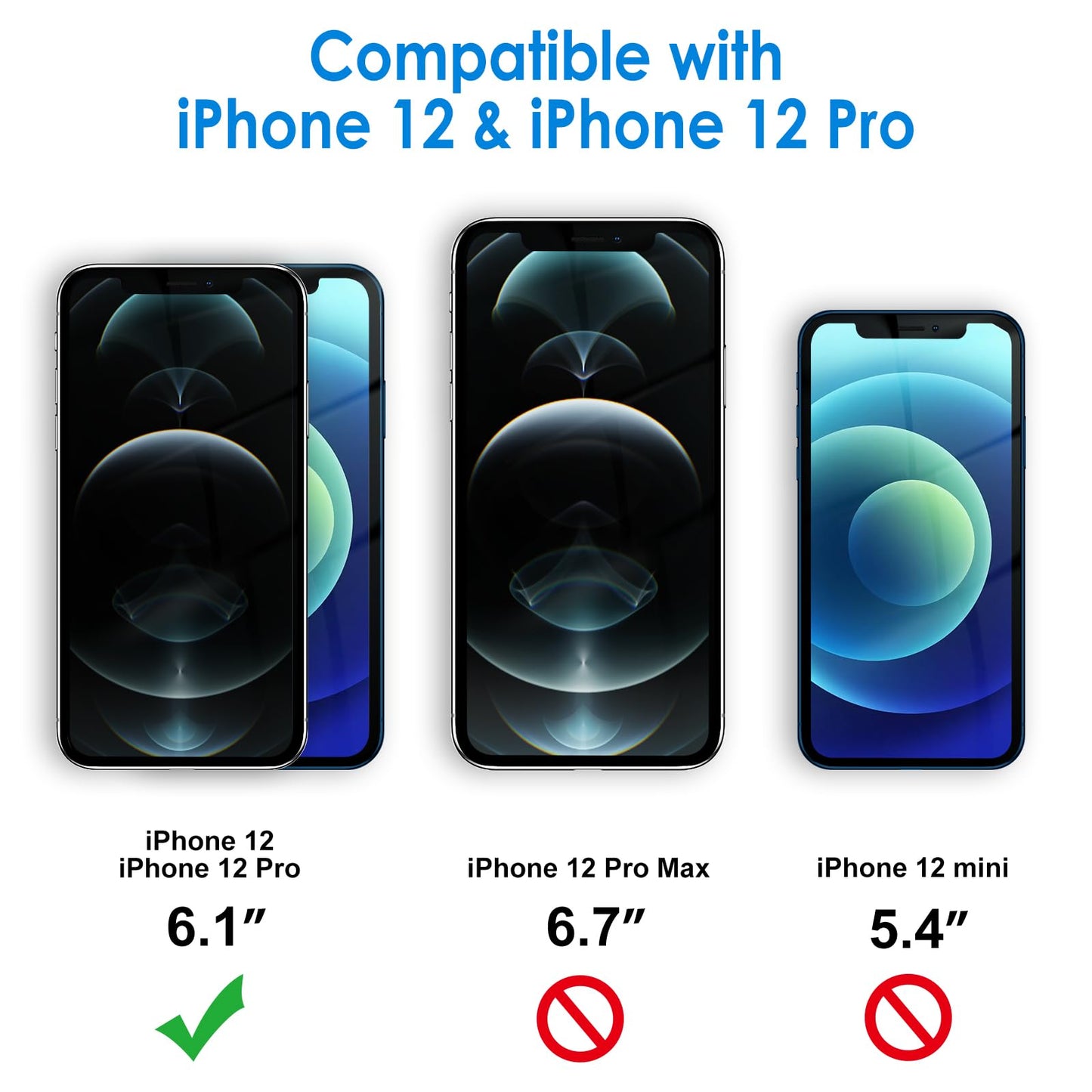 JETech Case for iPhone 12/12 Pro, Anti-Yellowing, Navy