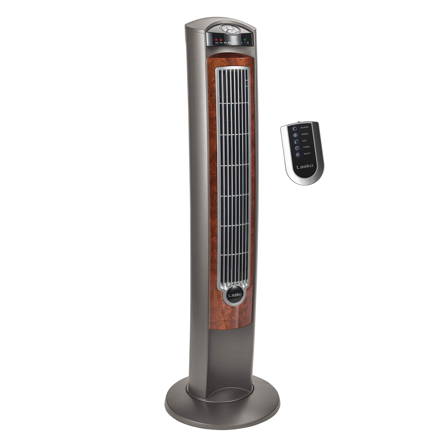 Lasko Oscillating Tower Fan with Remote - Quiet Standing Fan for Bedroom, Office, and Home - 3 Speeds - Powerful Cooling Air - T42954 - 42" Tall
