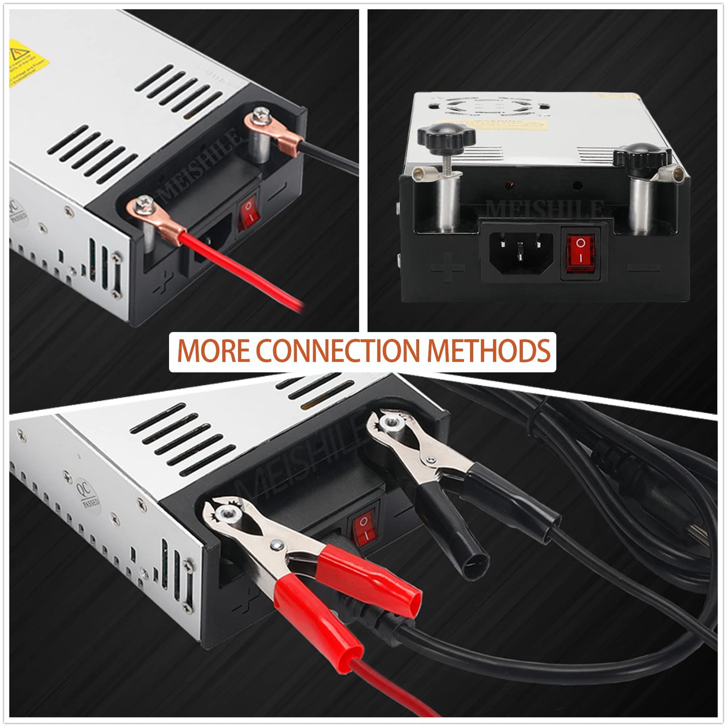 Upgrade 12V 50A 600W DC Switching Power Supply Upgrad Clip PSU AC-DC 12Volt Transformer Converter 0-40/25amps LED Drive Light Lamp Meter Electric…