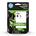 HP 64 Black & Tri-Color Ink Cartridges Printers (Combo Pack) | Works with Printer Series: Inspire 7950e; Envy Photo 6200, 7100, 7800; Tango | Eligible