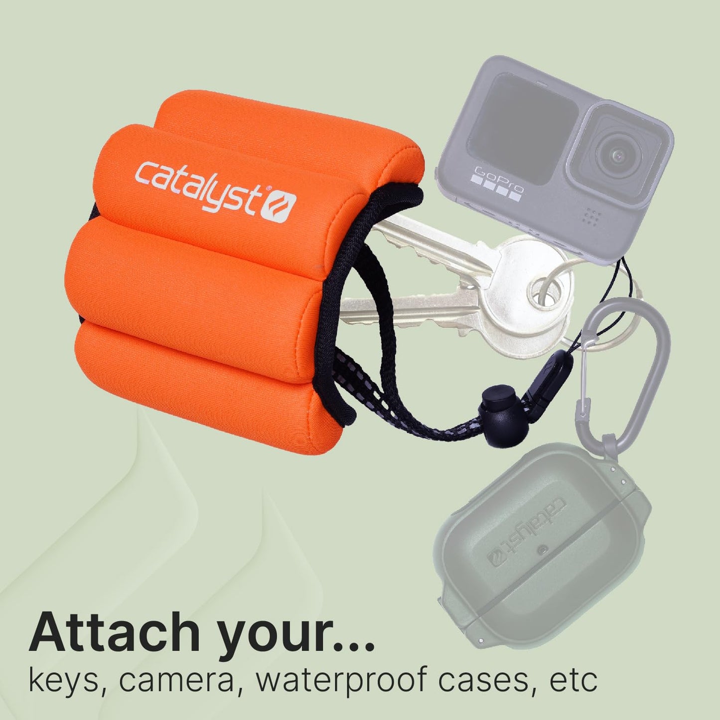 Catalyst Floating Wrist Lanyard - Waterproof Floating Wrist Strap for Phone, iPhone and Camera, Ideal Flotation Strap for Beach Vacation, Water Sports