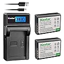 Kastar Battery Pack (X2) & Slim LCD Charger for LP-E10, LC-E10 and EOS 1100D, 1200D, Rebel T3, T5, Kiss X50, X70 DSLR Cameras & LPE10 Grip