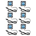 AITIAO 6Pcs 40mm USB Brushless Cooling Fan 40mm x10mm DC 5V Quiet Cooling Fan 4010 Mini Computer Fan for Small Appliances Series Replacement(4010USB